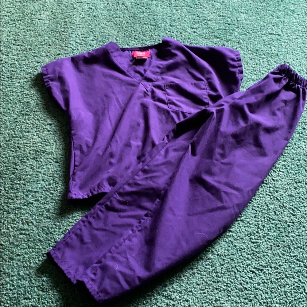 Kids purple costume scrubs